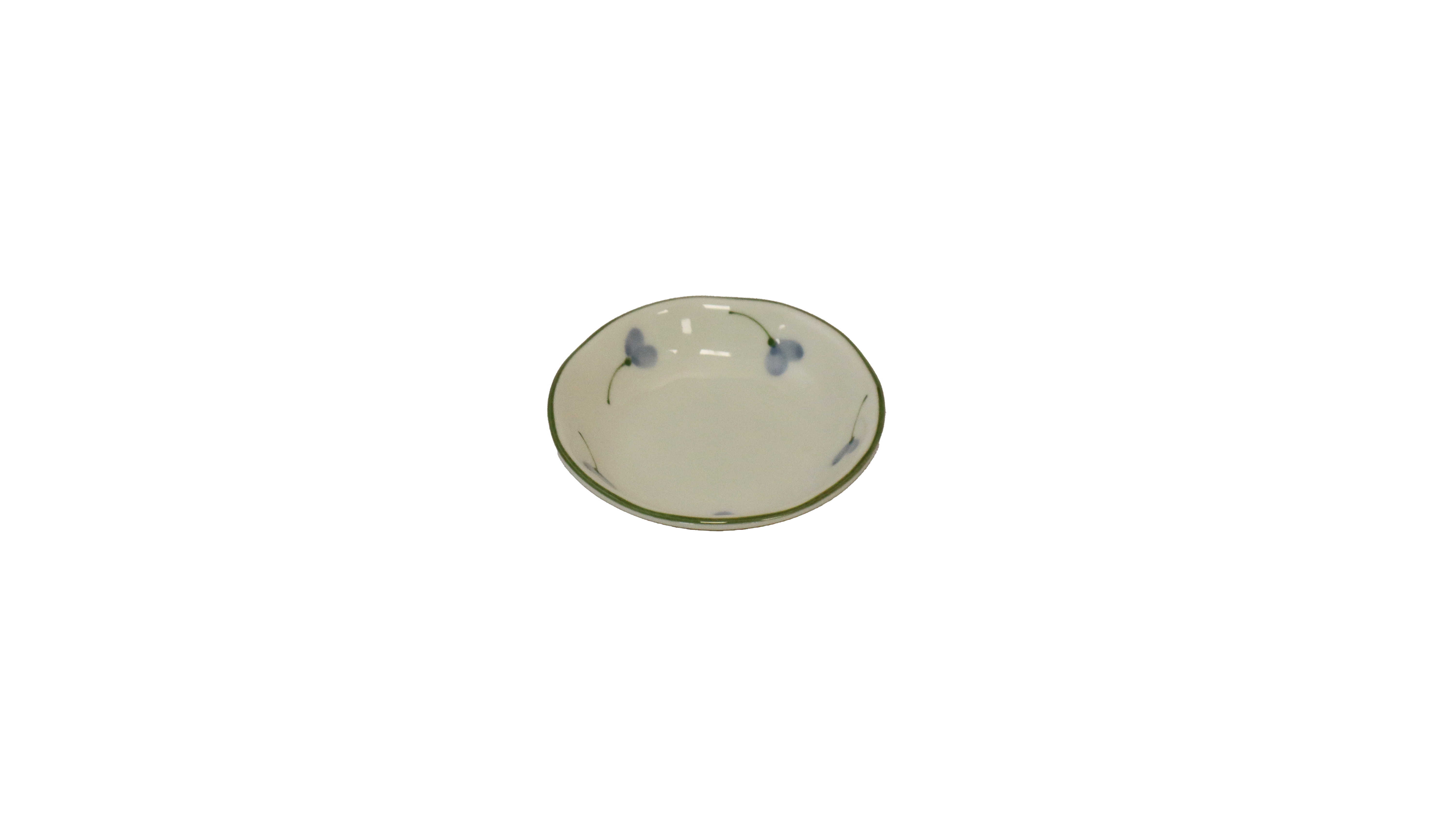 Teebeutelschale mit Blumenmotiv