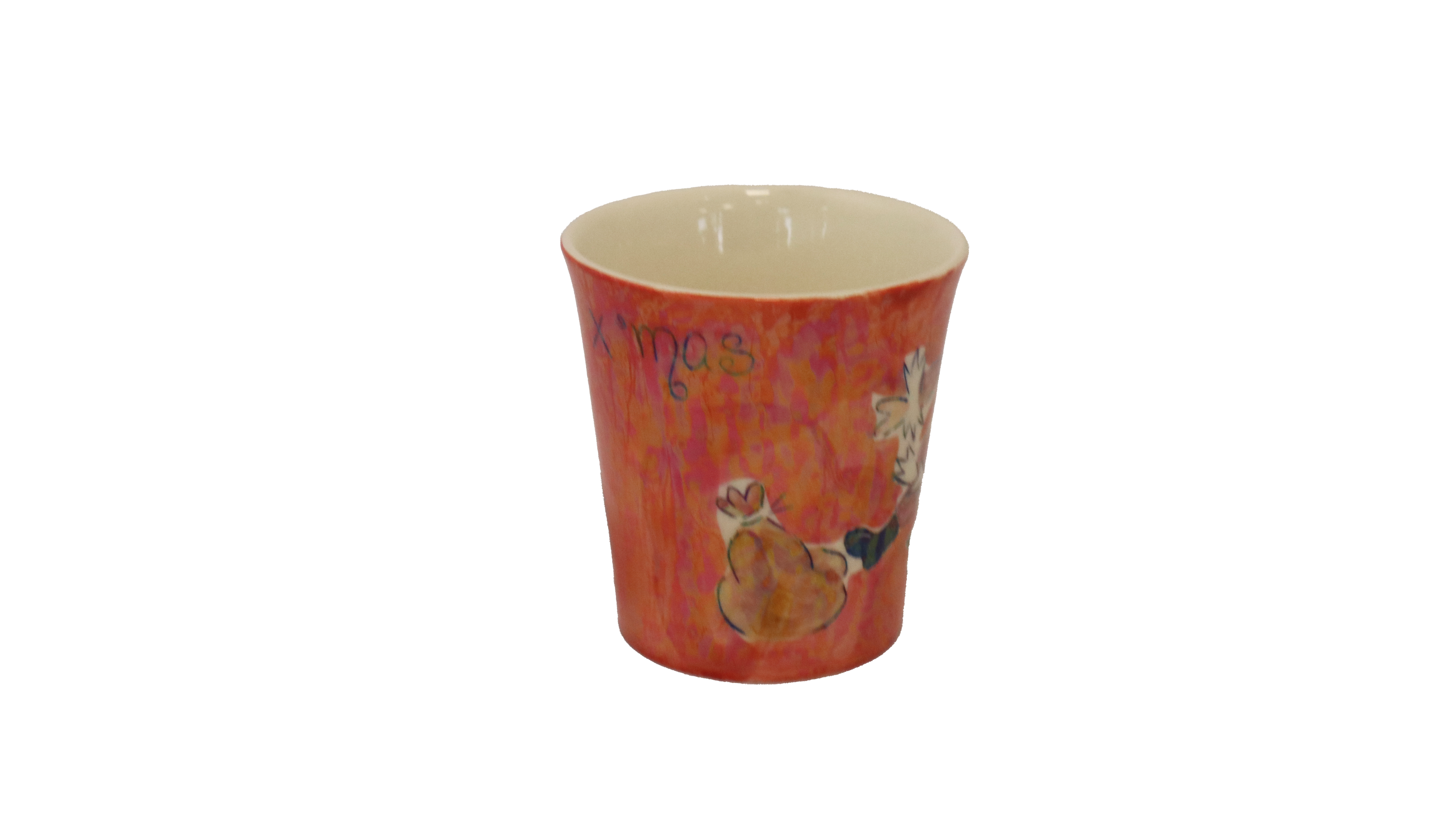 Weihnachtstasse mit Weihnachtsmannmotiv