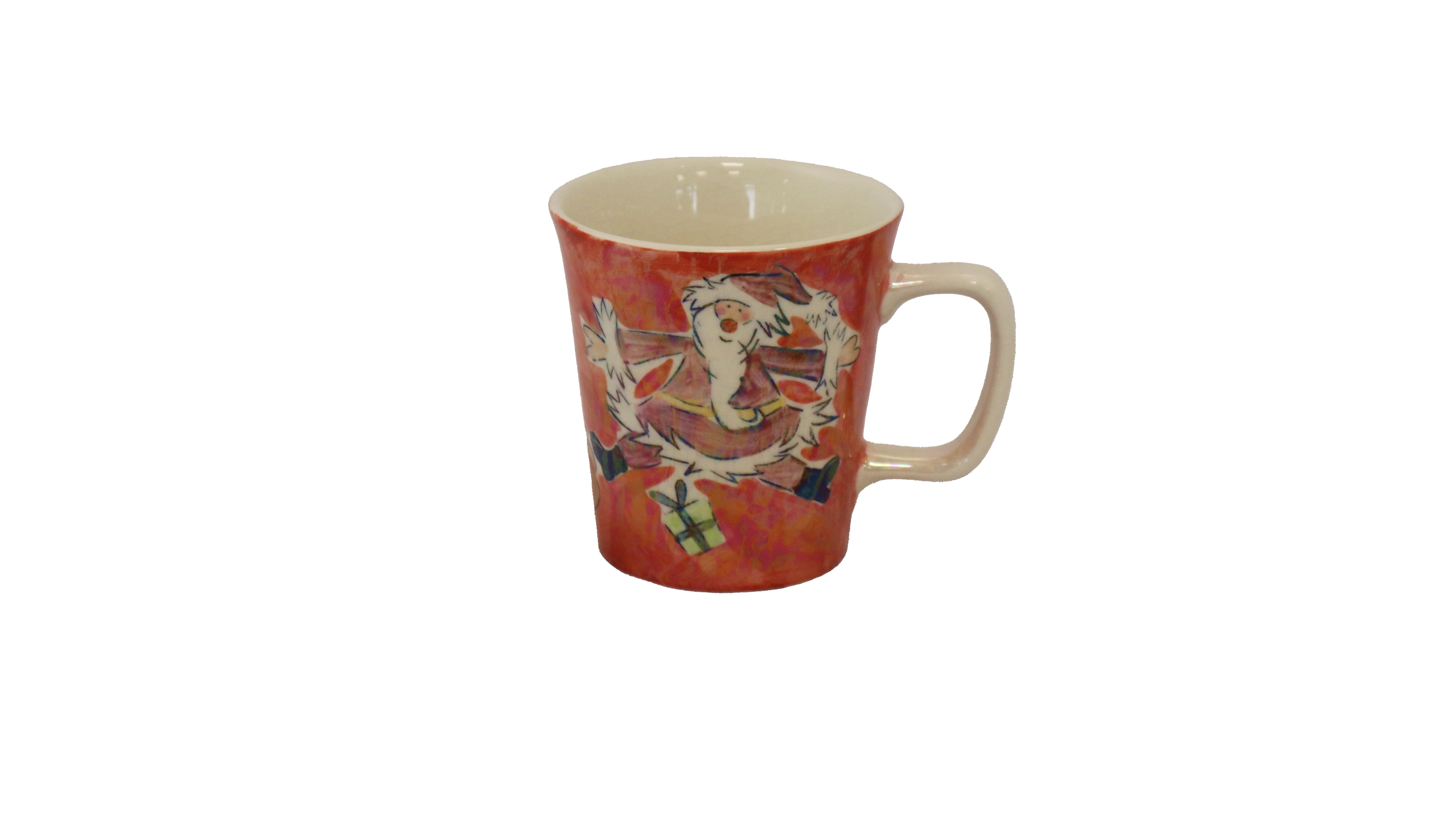 Weihnachtstasse mit Weihnachtsmannmotiv