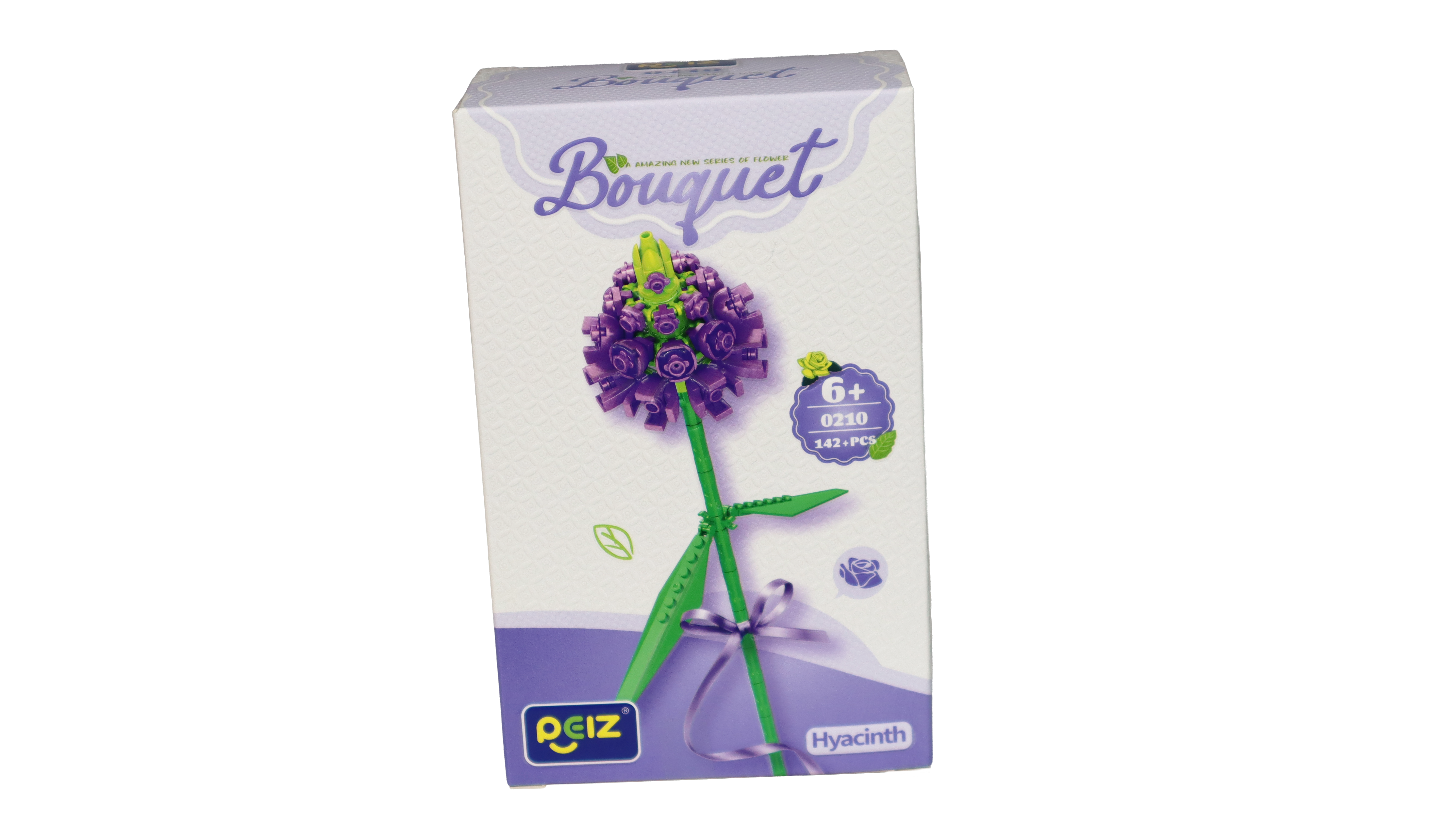 Hyazinthe Lila Bouquet Klemmbaustein