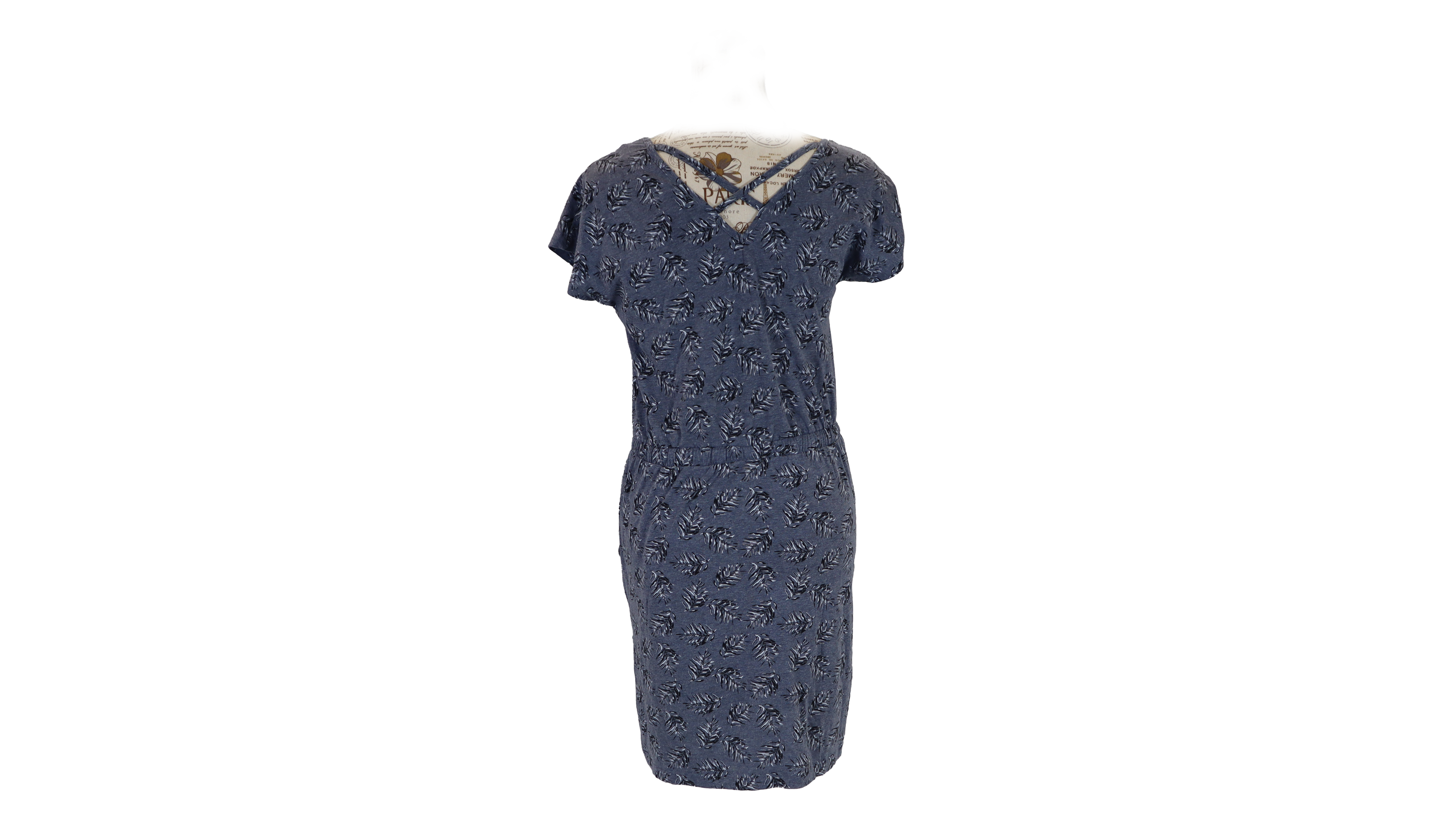 Blau T-shirt Kleid Gr.38