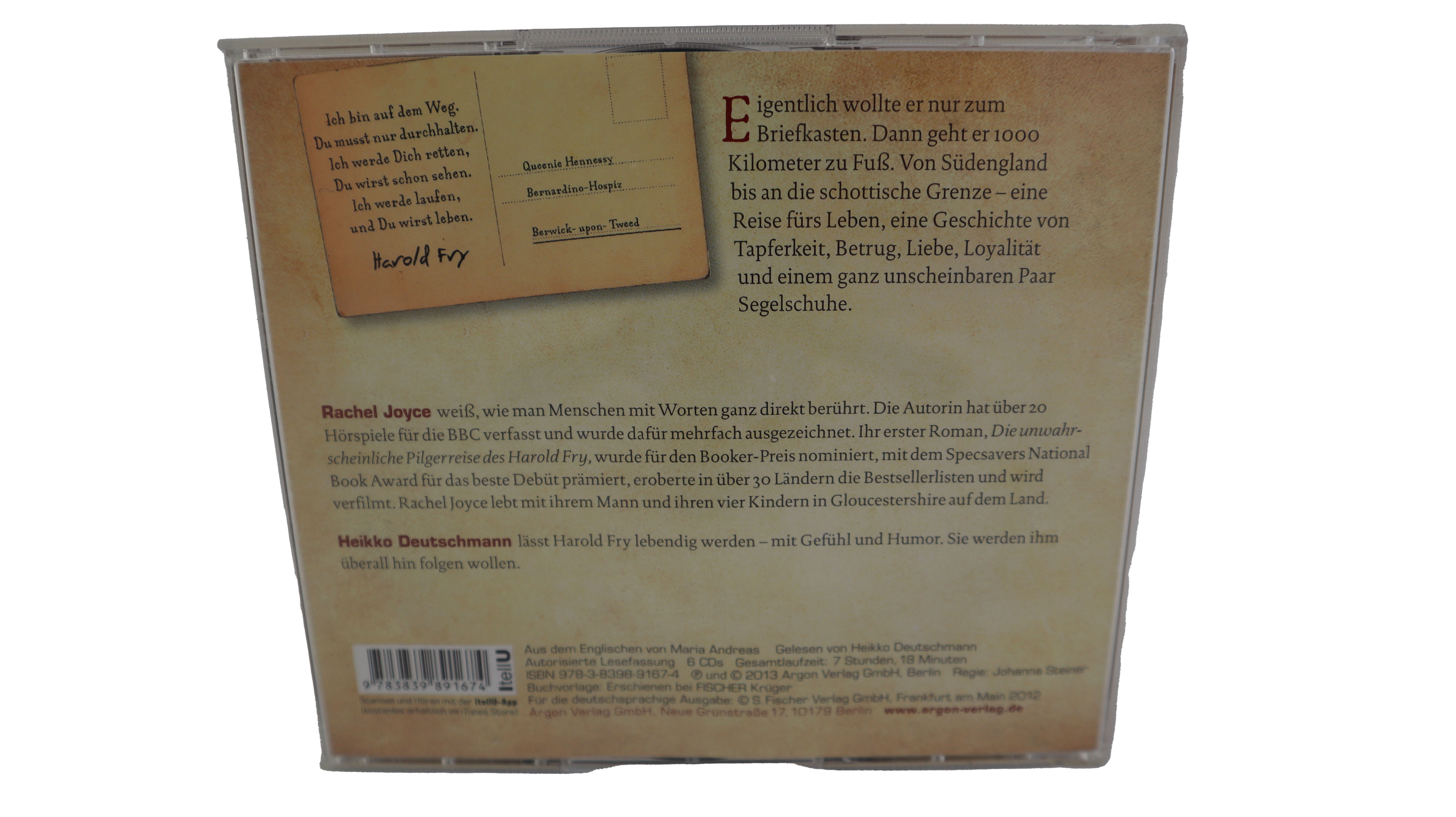 Rachel Joyce - Die unwahrscheinliche Pilgerreise des Harold Fry