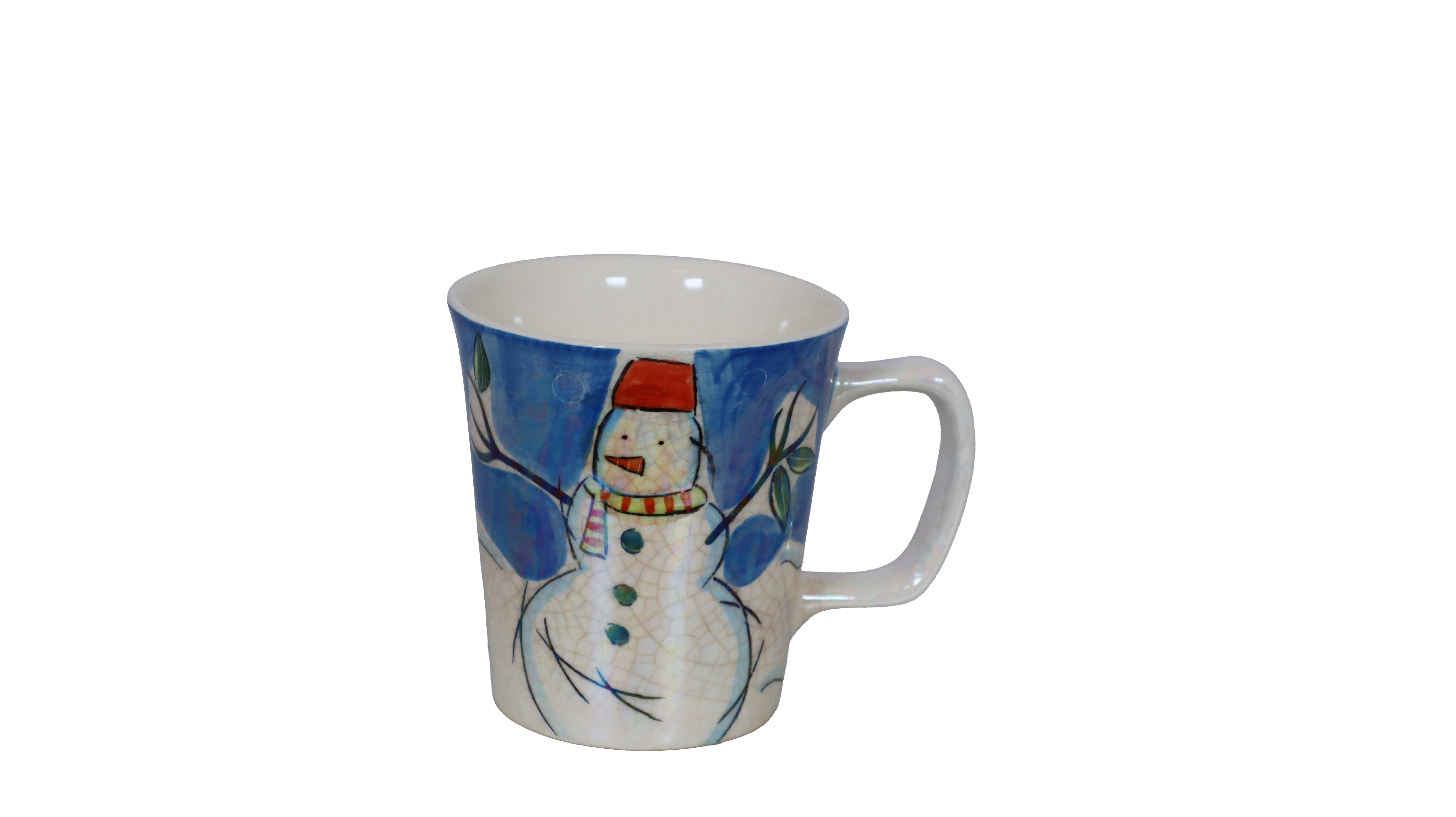 Weihnachtsbecher mit Schneemannmotiv