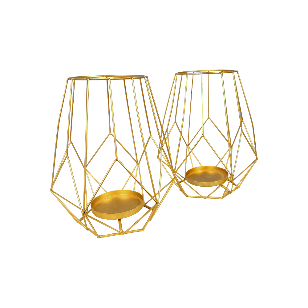 Kerzenleuchter Duo Gold