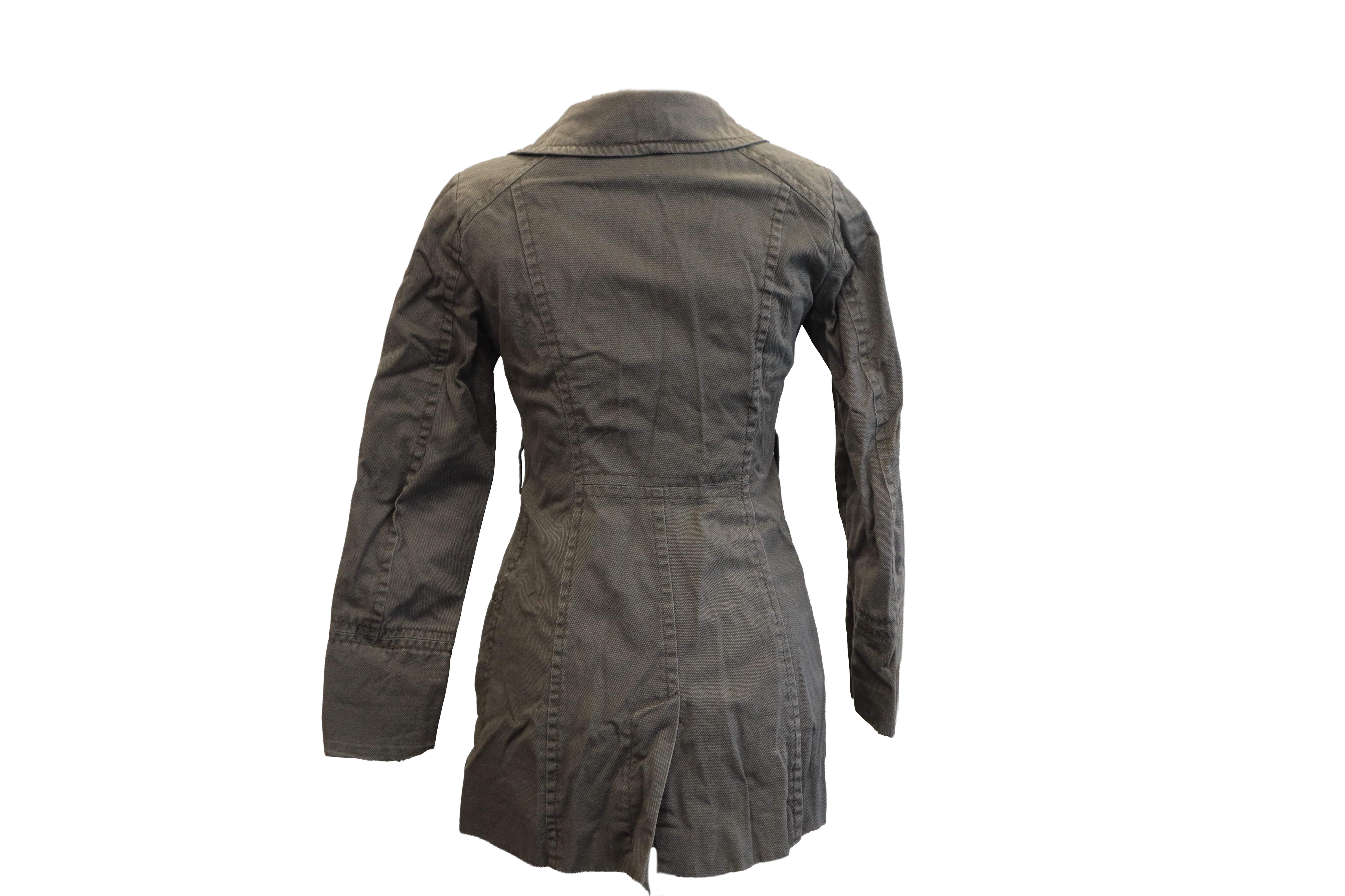 H&M Mantel Grau Olive Gr. 38 